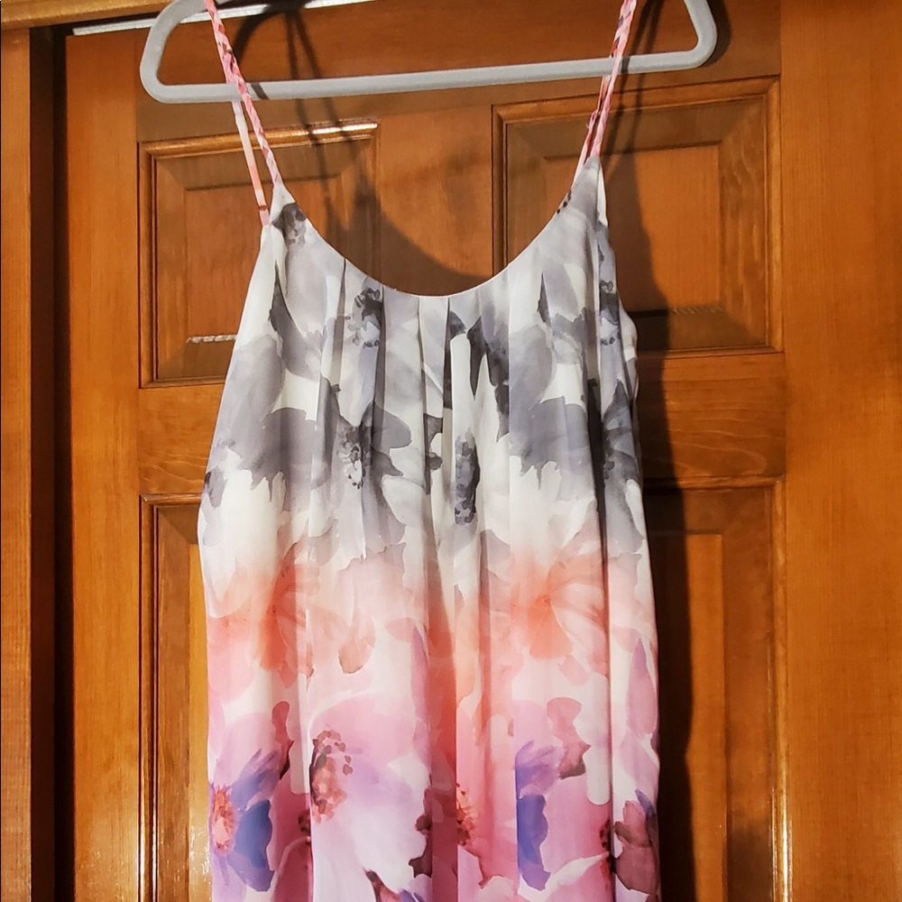 Floral spaghetti strap tunic